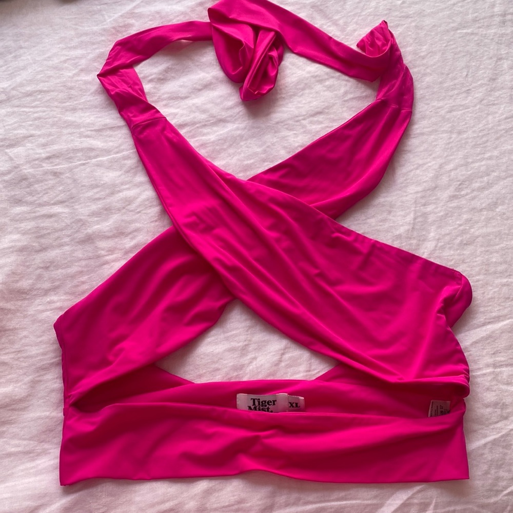 Criss Cross Cutout Halter Top